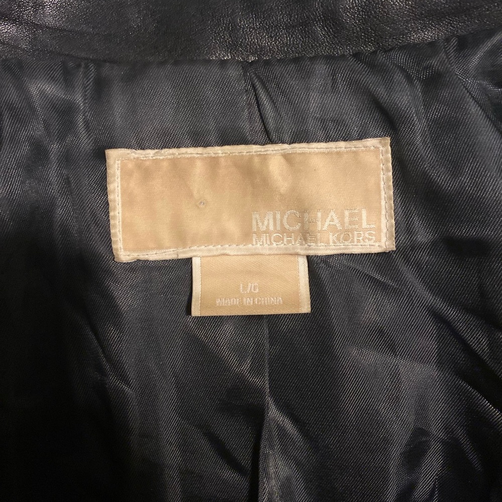 Michael Kors Leather Jacket - Picture 3 of 5